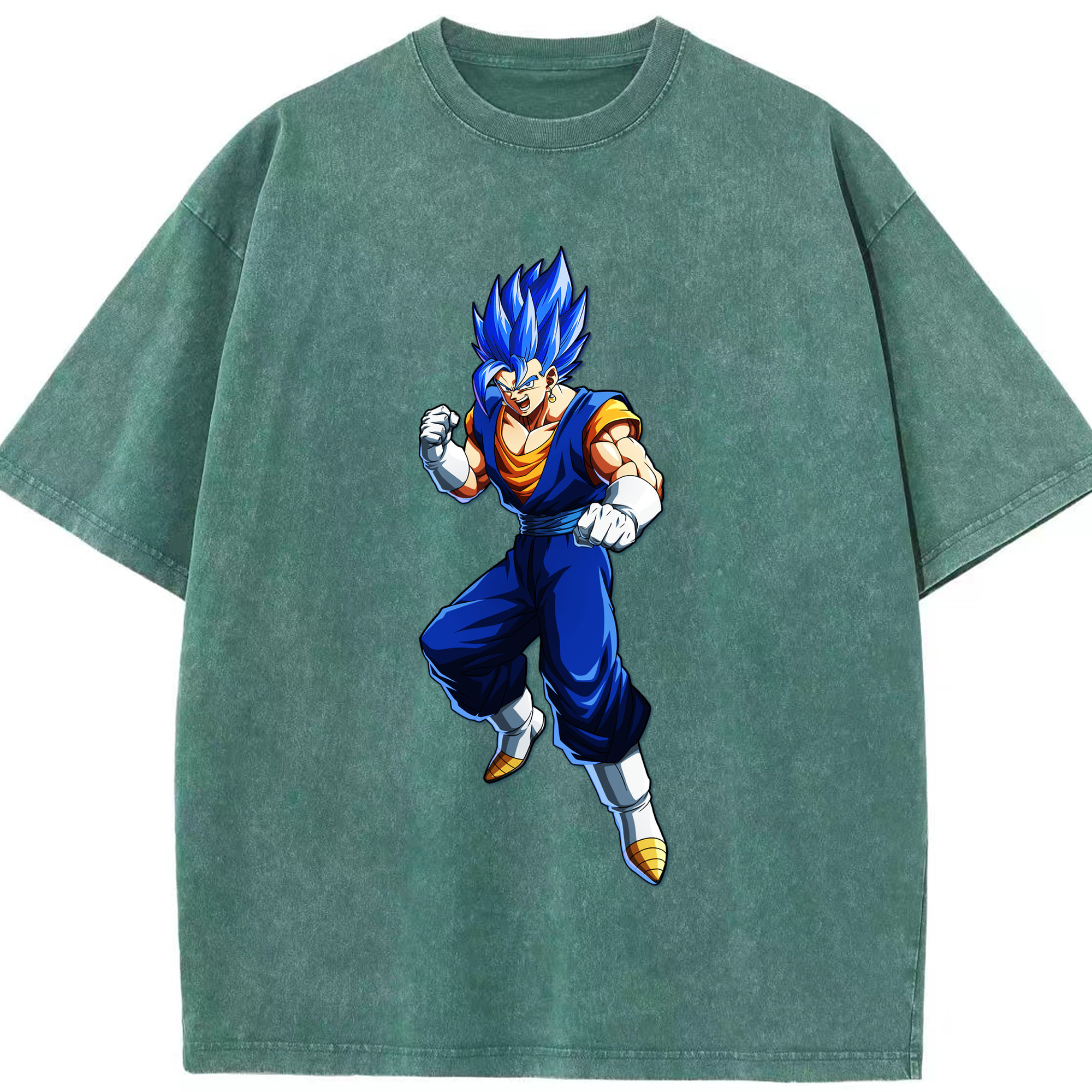 （画像用） ドラゴンボール ベジット DRAGON BALL Vegetto 綿100% ヴィンテージ風 半袖Tシャツ（フロントプリント）